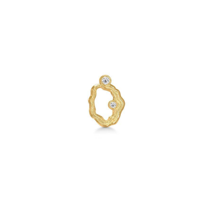 Polar Jewelry Aurora Forgyldt Ørestik Single - Øreringe - AUR-ST-GD-CZ-00407