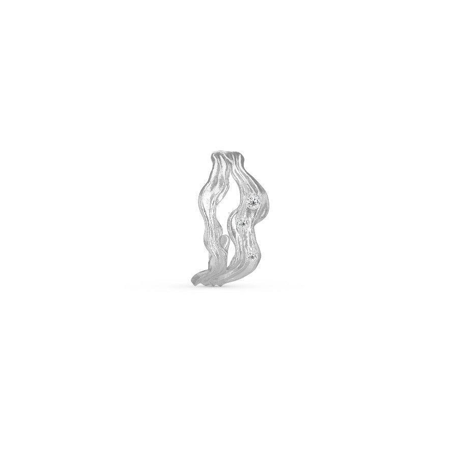 Polar Jewelry Cosmos Sølv Hoop Single - Øreringe - COS-HP-SL-WZ-00404