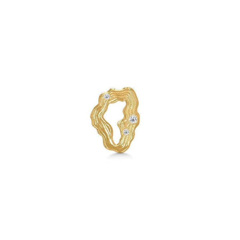 Polar Jewelry Stellar Forgyldt Ørering Single - Øreringe - STE-ST-GD-WZ-00401