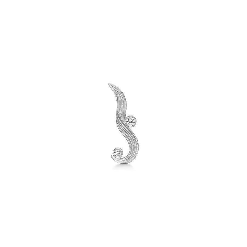 Polar Jewelry The Darning Needle Sølv Ørering Left - Øreringe - DAN-ST-L-SL-WZ-00335