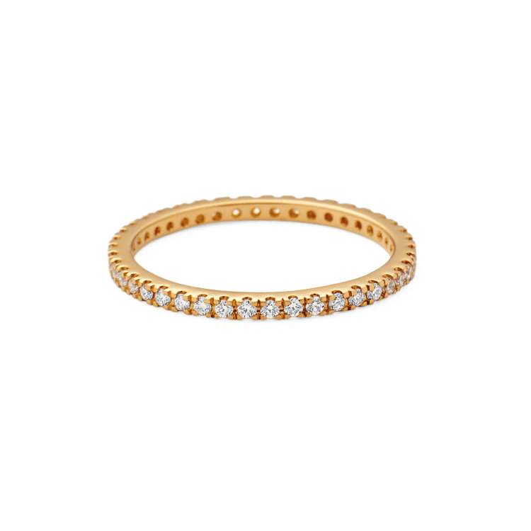RO Copenhagen 18kt Rock Classic diamanten ring met kleine diamanten in goud, model 106241-001