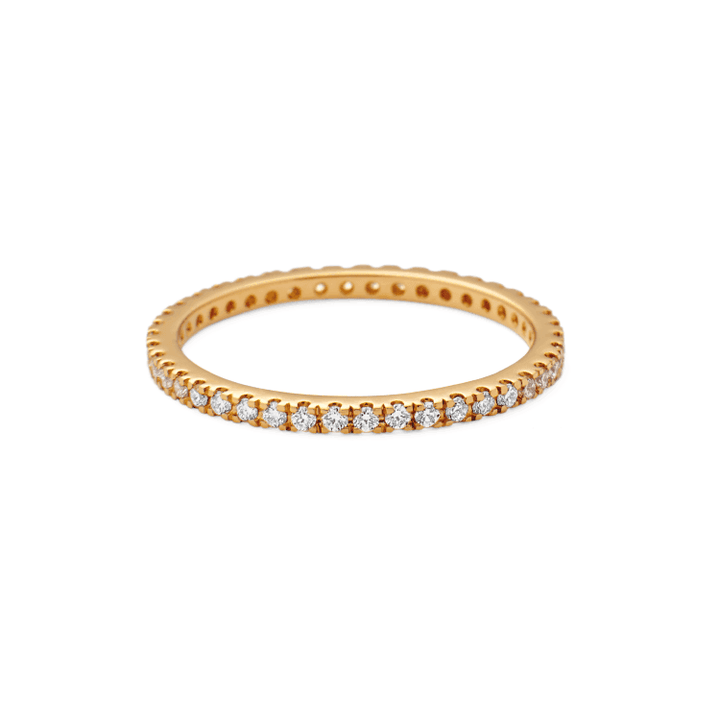 RO Copenhagen 18kt Rock Classic diamanten ring met kleine diamanten in goud, model 106241-001