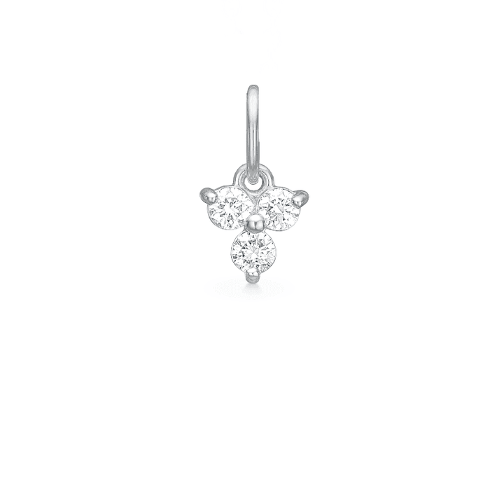 ro copenhagen 18kt frid diamant 0,18ct hanger witgoud met drie ronde diamanten in een modern design, model 112274-1
