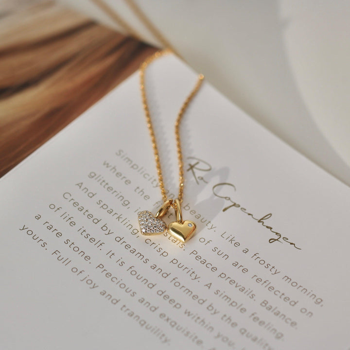 Ro Copenhagen Rock My Heart diamant hjertevedhæng i 18kt guld, forside, model 71846