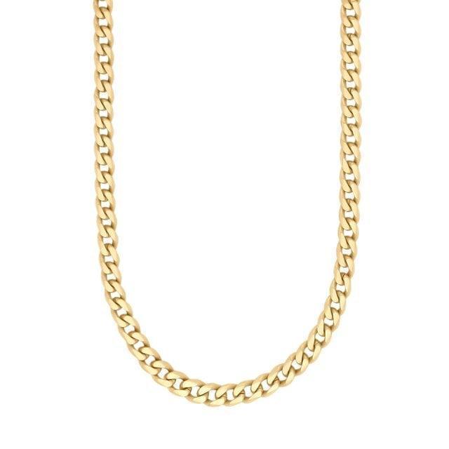 Son of Noa herenketting verguld staal met klassiek kettingdesign in goud, model 893101-3-1.