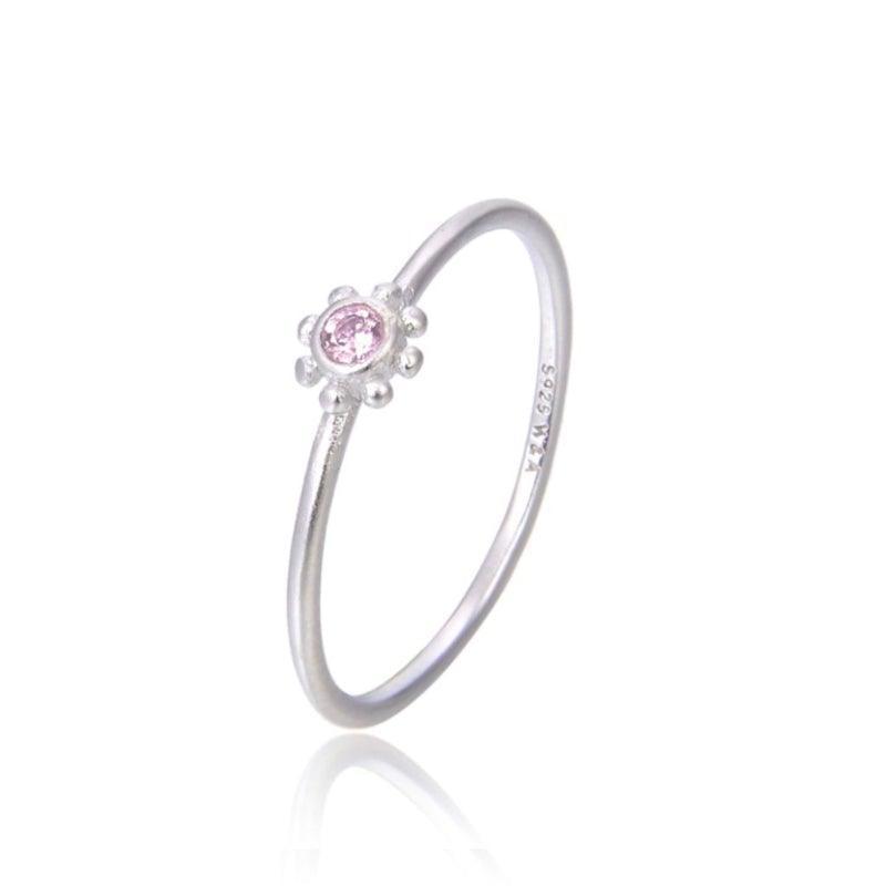 Wioga Pink Small Sun Ring R-4004-S - Ringe - R-4004-S-001
